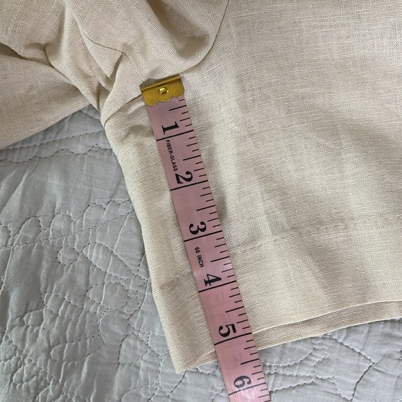 J. Crew Factory Pleated linen-blend short with elastic waist dusty ivory Size 10 - Picture 4 of 15